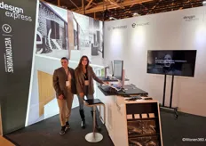 Özge Turan and Maxime van Gielen from Design Express. The company is a distributor of software packages from Vectorworks and Enscape.